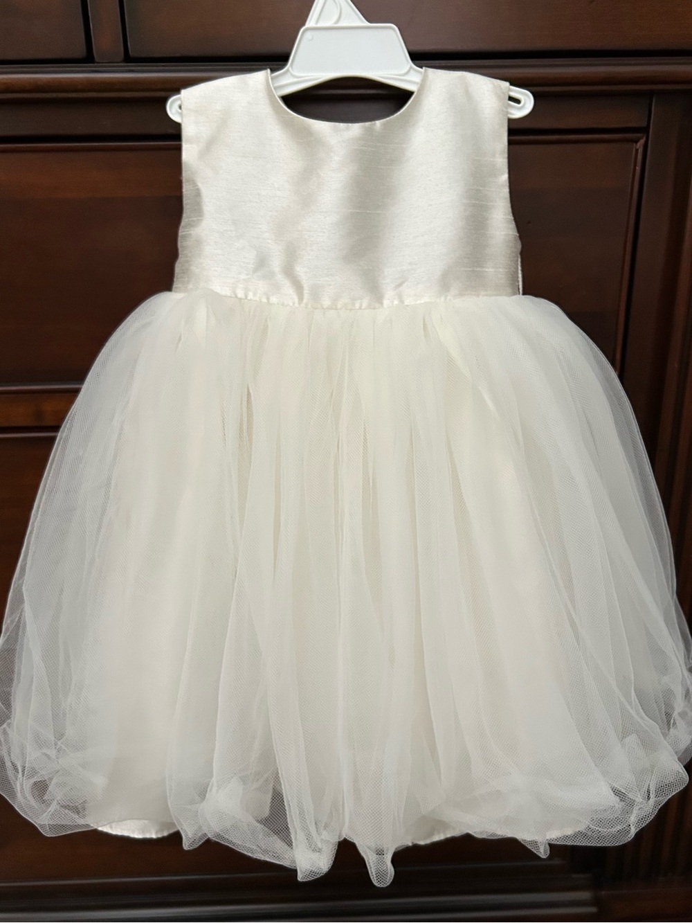 David’s Bridal Size 12M Ivory Tulle Party Dress